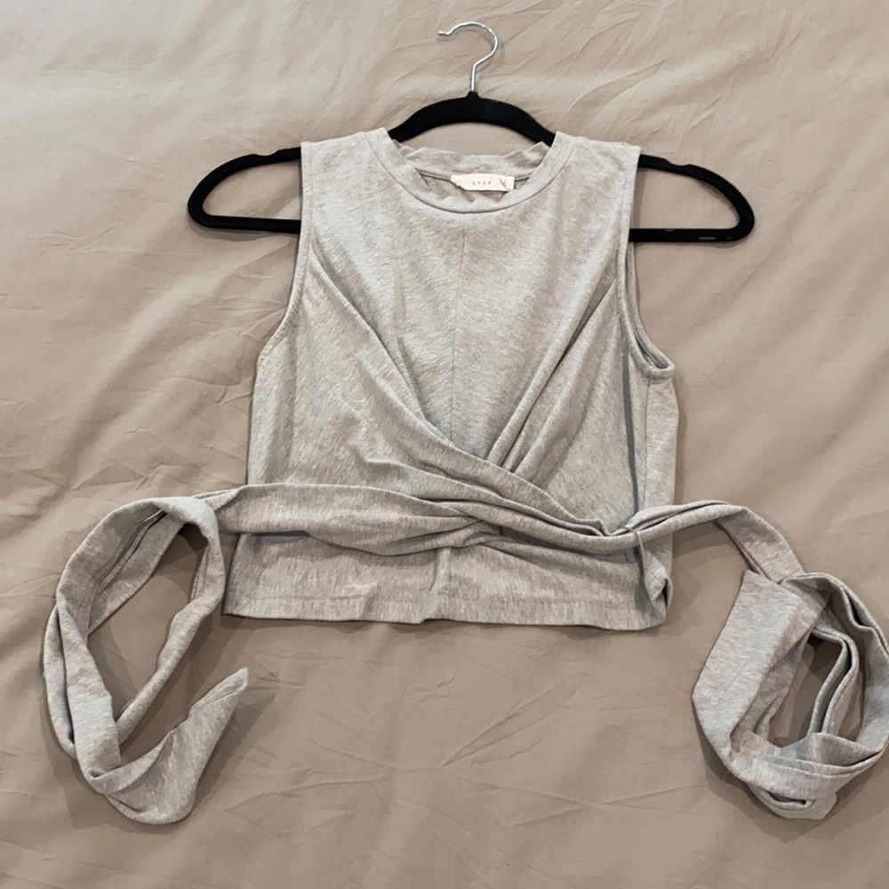 Lush tie front crop top.